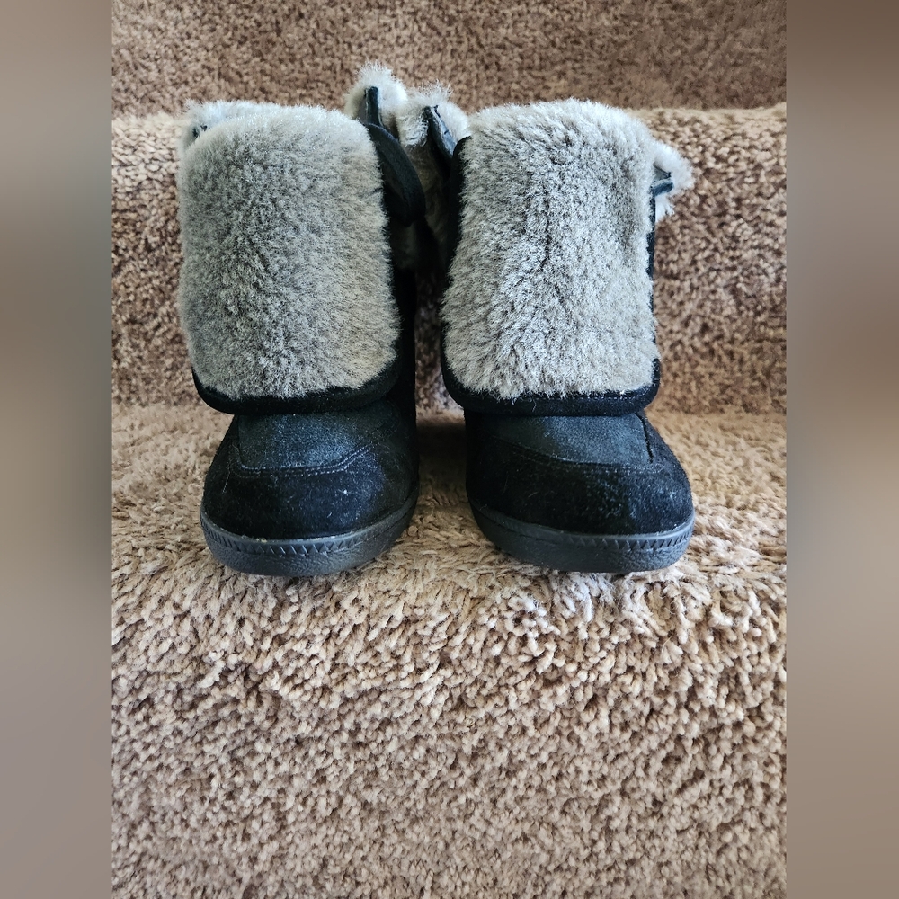 ASH Brendy Fur & Suede platform wedges